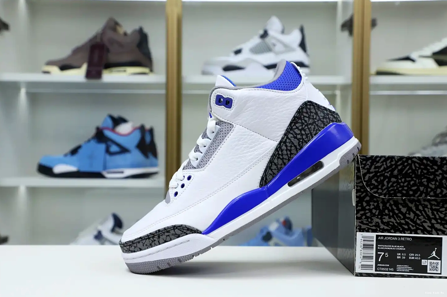 3 Kimikick JORDAN BLUE' RETRO 'RACER AIR 0516